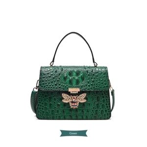 New Arrival! Bee Lock Crocodile Shoulder bag